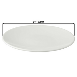 (1 db) WHITE DELIGHT - Coupe tányér lapos - Ø 16 cm - Fehér
