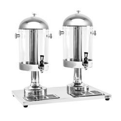 Dispensador de zumo de acero inoxidable - 2x 7,5 litros