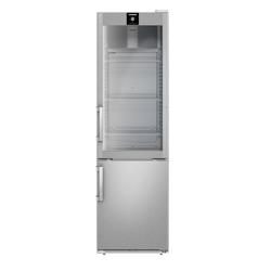 LIEBHERR | Combinación frigorífico-congelador PERFECTION de acero inoxidable - 232 litros - con 1 puerta de cristal y 1 puerta entera