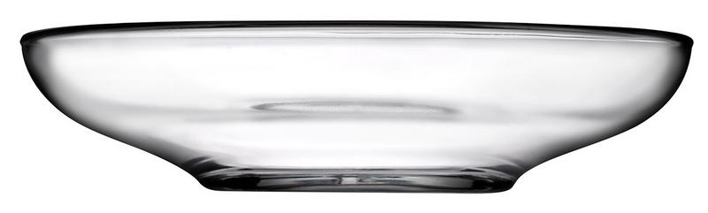 (72 pieces) Round Glass Tea Saucers – Ø 102 mm - Clear - Aqua Series - Dishwasher Safe