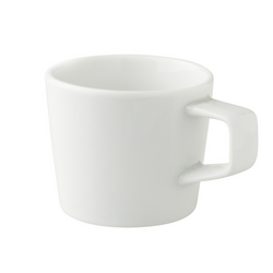 (12 stuks) WHITE DELIGHT - Cappuccinokop - 180ml - Wit
