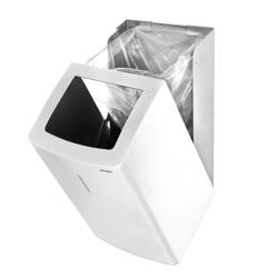 AIR-WOLF | Cestino per rifiuti - 25L - Acciaio inox bianco
