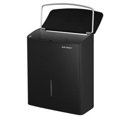 AIR-WOLF | Commercial hygiene waste bin - 10 litres - Stainless steel - Matt black