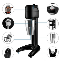 Mil karıştırıcı ECO- 1 karıştırıcılı -  1000ml - 300 Watt- siyah