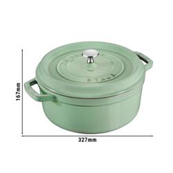 STAUB | LA COCOTTE - Cocotte - Ø 260 mm - Lijevano željezo - Zelena boja kadulje
