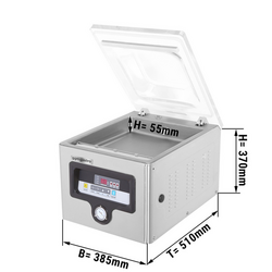 Vacuümapparaat met kamer - 14,4m³/uur - 370 Watt
