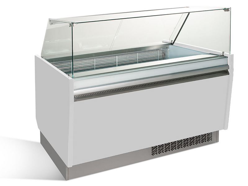 Dondurma Tezgahı LIAM - 1560mm -Statik - 13+13x5 Litre Dondurma Kabı için - Beyaz