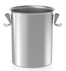 Spremnik - SRK10-S - inox - 255x255x270 mm - lako čišćenje - kompatibilno s SRK10-S - 10 l