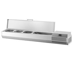 Vitrine Refrigerada para Ingredientes PREMIUM PLUS - 1328x260/353mm - 5x GN 1/4