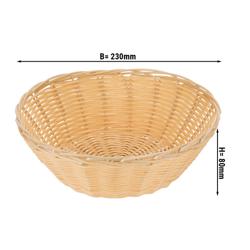 Cesta de pan - 23 x 17,5 x 8 cm - Ratán – Madera natural