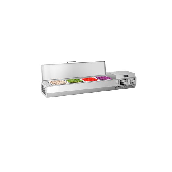 Kühlaufsatzvitrine Premium PLUS - 1328x413mm - 4x GN 1/3