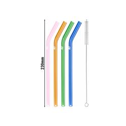 ZWILLING | SORRENTO - Pajitas de vidrio - curvadas - de colores