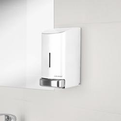 AIR-WOLF | Soap & Disinfectant Dispenser – Wall Mounted - Manual - 800 ml - Stainless - White - 102×124×208 mm