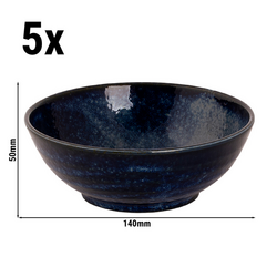 (5 τεμάχια) KIRYU - Μπολ - 350ml - Ø 140mm - Μπλε