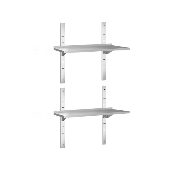 Zidna polica PREMIUM - 1000x400 mm - Dvoetažna