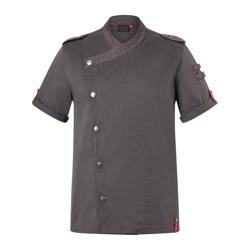 KARLOWSKY | Koksjas Met Korte Mouwen Denim Style ROCK CHEF®-Stage2 - maat: 62