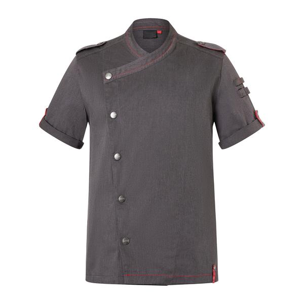 KARLOWSKY | Kortärmad kockjacka denimstil ROCK CHEF®-Stage2 - Storlek: 62