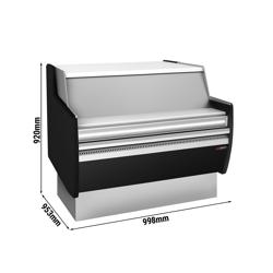 Kassa-sectie & met verlichting - 998x953x920mm - frontpaneel zwart