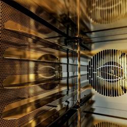 Elektrisch Bakkerij heteluchtoven met stoomfunctie - Touchscreen - 5x EN 600x400 - Zwart - met geïntegreerde rijskast - incl. onderstel - zonder platen