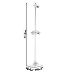 Commercial Multifunction Pizza Peel Stand - Stainless Steel, Marble Base – 350×250×1750mm