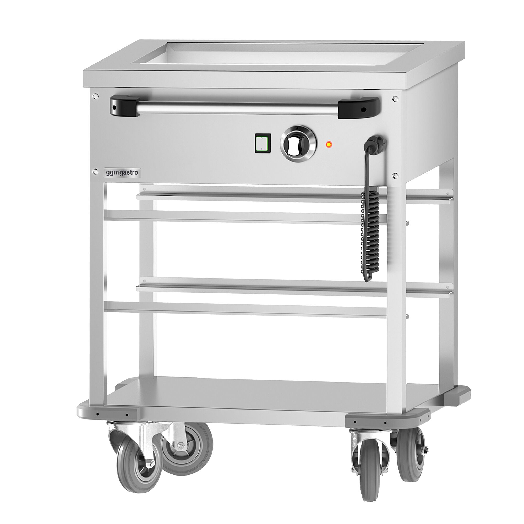 Chariot bain-marie thermique - 1 kW - GN 1/1 - température de cuve réglable en commun
