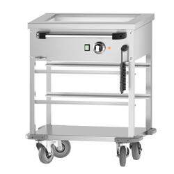 Chariot bain-marie thermique - 1 kW - GN 1/1 - température de cuve réglable en commun