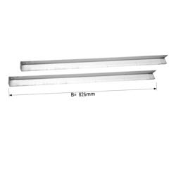Coppia di guide in acciaio inox - 89x797x41mm - compatibile con BTKG800ND & BTKG800GND