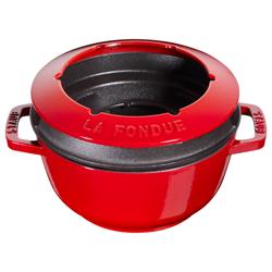 STAUB | SPECIALITIES - Fonduesetti - Ø 180mm - valurauta - kirsikanpunainen