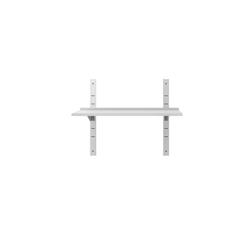 Nerezové nástěnné police ECO - 1000x400 mm - s 1 policí