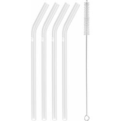 ZWILLING | Sorrento Glass Straw Set – 4x straws + brush - borosilicate - reusable