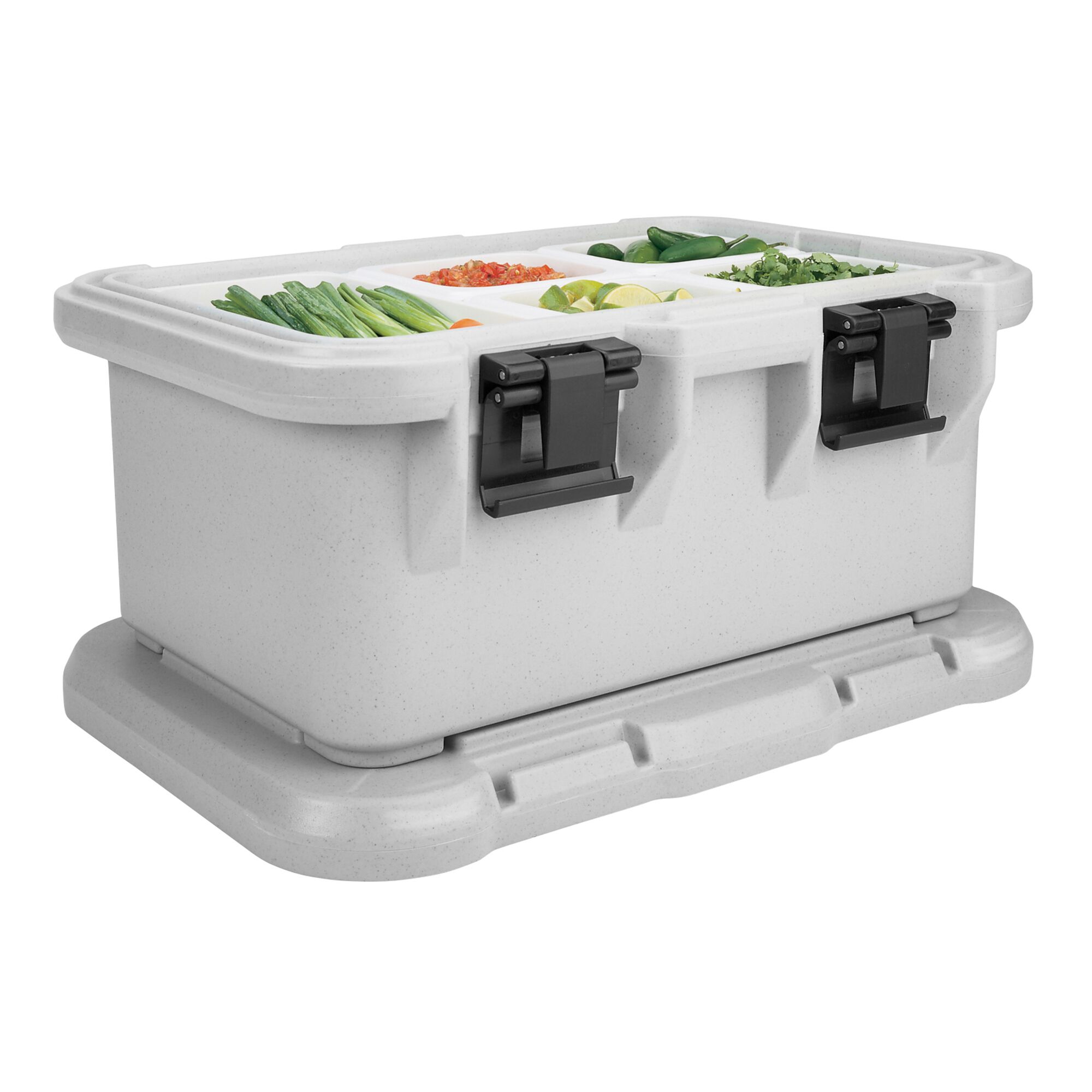CAMBRO | ULTRA CAMTAINERS® - Conteneur thermique 23,2 litres - Pour 1 bac GN 1/1 - Gris moucheté     