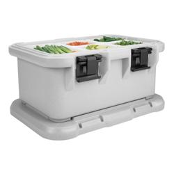 CAMBRO | ULTRA PAN CARRIER® - Ultra Camtainer – Insulated GN 1/1 Food Pan Carrier, Top-Loader – 23.2 L – Granite Grey