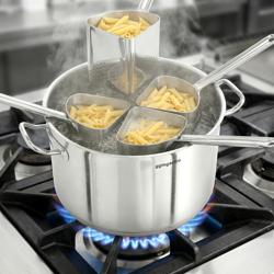 Pasta-kattila - Ø 240mm - sis. 3 siivilää