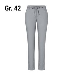 KARLOWSKY | Dames Modern Stretch Chino Broek - Staalgrijs - Maat: 42