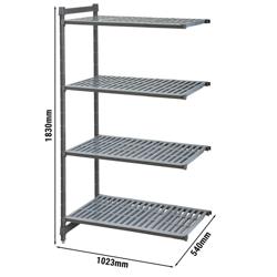 CAMBRO | Camshelving® Commercial Basics Plus Add-On Shelving Unit - 4 Slotted Shelves - 1,023×540 mm - Graphite Grey