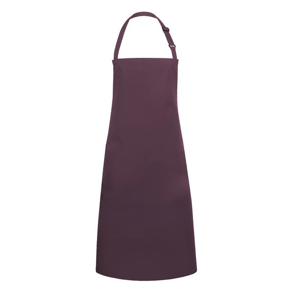 KARLOWSKY | Bib Apron Basic – Aubergine - 750×900 mm - Adjustable Neck Strap
