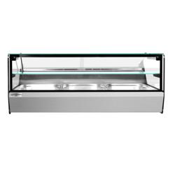 Warmhoudvitrine - 1000mm - 400W - 3 niveaus - 3 x GN 1/1