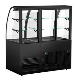Gekoelde- & verkoopvitrine - Zelfbediening - 1400mm - Dubbele beglazing - met 2 planken