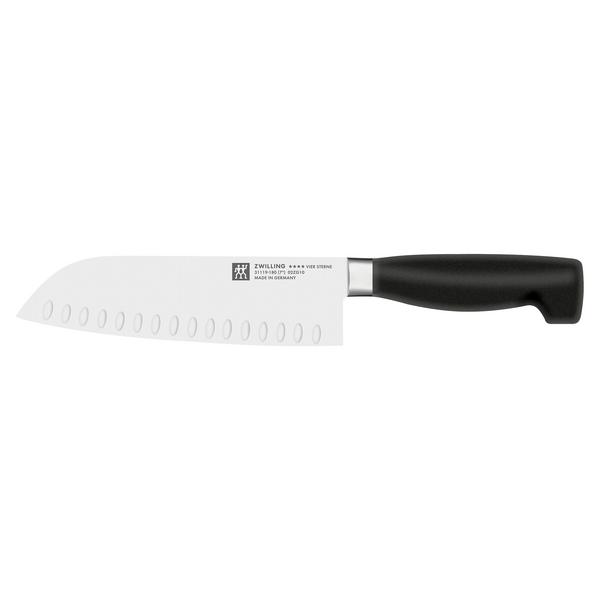 	ZWILLING | FOUR STARS - Santoku cu margine festonată - 180mm
