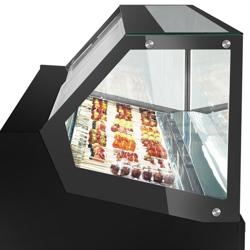 Ijsvitrine THEO - 1300mm - Convectie - voor 6x 5 liter ijscontainers - Zwart