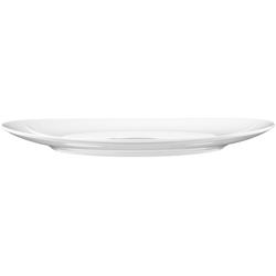 (2 pieces) SELTMANN WEIDEN | Porcelain Compartment Plate – Ø 340 mm - 1 divider - white