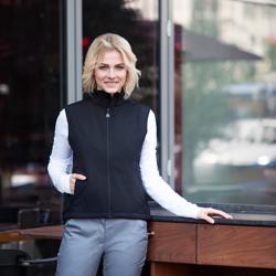 KARLOWSKY | Dames Softshell Vest Klassiek - Zwart - maat: 3XL