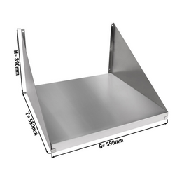 Roestvrijstalen magnetronlade - 590 mm
