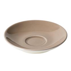 (6 db) BART COLOUR CAFE - Eszpresszó csészealj - Ø 11 cm - porcelán - Barna