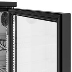 Drankenkoelkast - 920mm - 500,0L - digitaal display - RVS interieur - met 2 glasdeuren - zwart