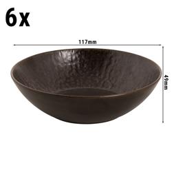(6 pz) Ciotola - RUST - Steinzeug - tonda - Ø170mm - impilabile - Brown