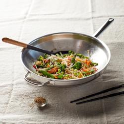 DEMEYERE | APOLLO 7 - Сковорода WOK з плоским дном  - Ø 360 мм - Нержавіюча сталь