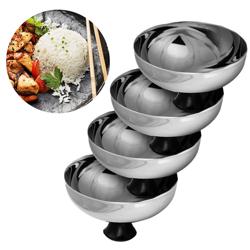 (4 pieces) Stainless Steel Rice Portioner Rings – Ø 135 mm - Mirror Polish