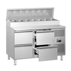 Saladette ECO - 1360x700mm - met 4 laden - opzet 7x GN 1/3