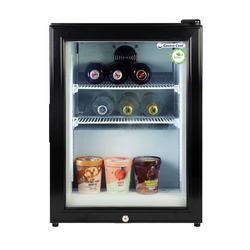 GASTRO-COOL | Minibar vriezer - 51 liter - met 1 glazen deur - Zwart